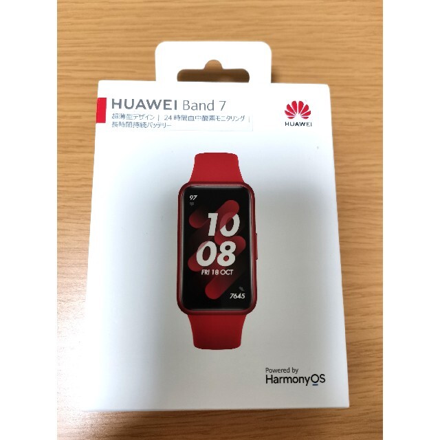 huawei band 7 flame red 新品未開封