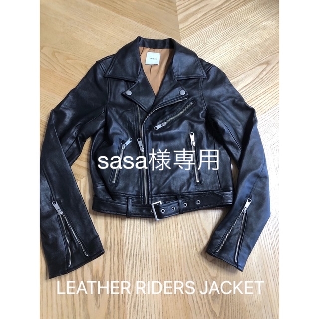 Ameri VINTAGE(アメリヴィンテージ)のsasa様専用☆LEATHER RIDERS JACKET レディースのジャケット/アウター(ライダースジャケット)の商品写真