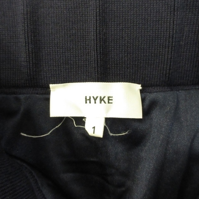 HYKE(ハイク)のハイク HYKE 15SS シルク混 ニット タイト スカート 膝丈 1 紺 レディースのスカート(ひざ丈スカート)の商品写真