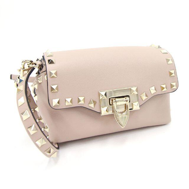 堅実な究極の valentino レザー ショルダーバッグ ヴァレンティノ