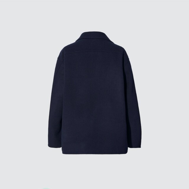 UNIQLO - UNIQLO +j ダブルフェイスシャツジャケット グレー XL UNIQLO - UNIQLO +j ダブルフェイスシャツジャケット グレー XL