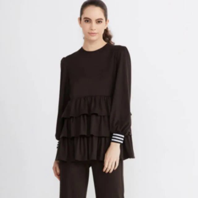 ボーダーズ♡肩フリル ブラウス | bestemployerbrand.com