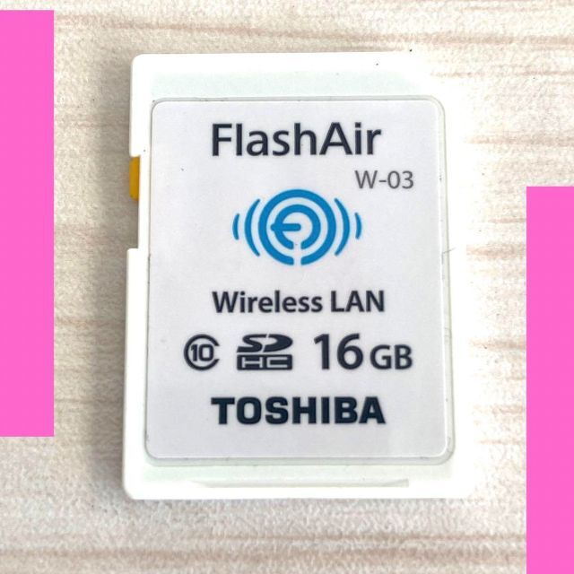 TOSHIBA Flashair 16GB w-03 東芝 フラッシュエアー