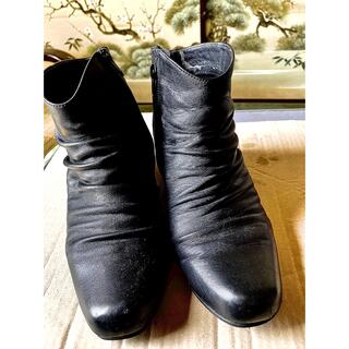 Sasso のレディース半ブーツ23cm 本革製品(ブーツ)