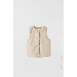 ザラ(ZARA)のzara kids リバーシブルフェイクファーベスト(ベスト/ジレ)