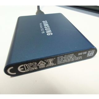 サムスン(SAMSUNG)のMU-PA500B/IT サムスン ポータブルSSD 中古(PC周辺機器)