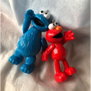 セサミストリート(SESAME STREET)の未使用 エルモ クッキーモンスター キーホルダー(キーホルダー)