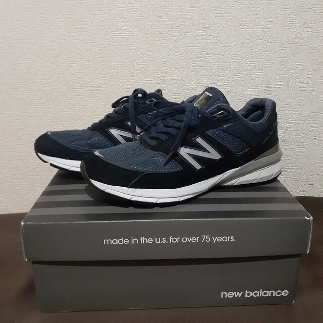 New Balance(ニューバランス)のNew balance 990 NV5　ネイビー メンズの靴/シューズ(スニーカー)の商品写真