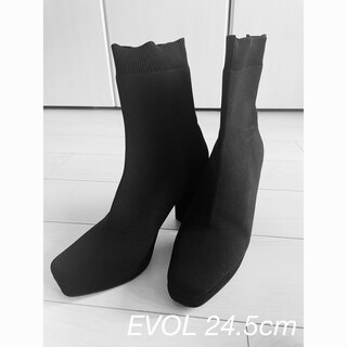 イーボル(EVOL)の値下げ中！【EVOL】　ショートブーツ　24.5cm(ブーツ)