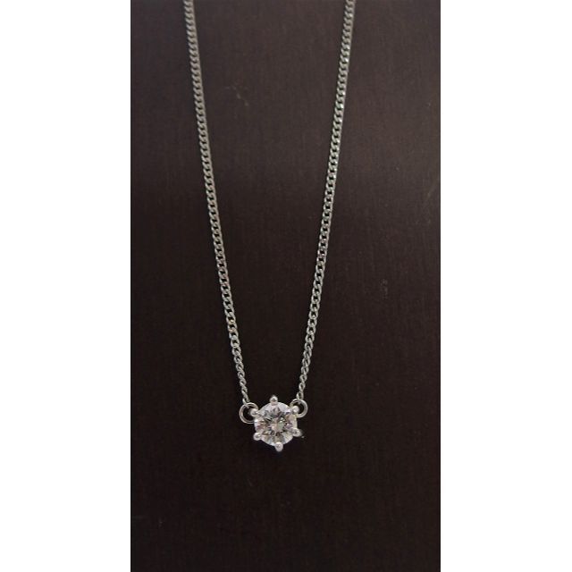 Pt900/850 ダイヤ0.30ct ネックレス 44cm