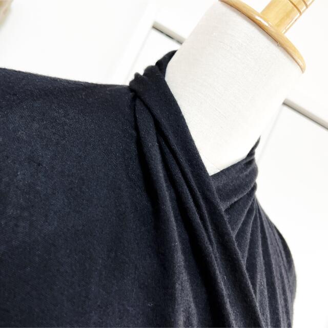 新しいスタイルワンピースひざ丈ワンピース 美品 HERMES エルメス カシミヤ カシュクール
