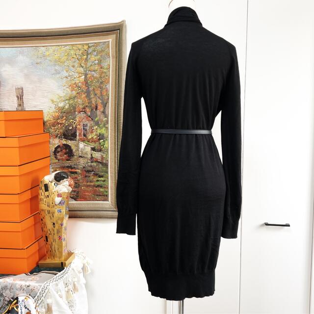 新しいスタイルワンピースひざ丈ワンピース 美品 HERMES エルメス カシミヤ カシュクール