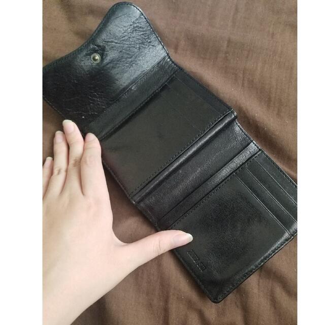 ANNA SUI(アナスイ)のAnna Sui 折り財布 ブラック 紫 レディースのファッション小物(財布)の商品写真