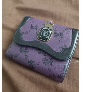 アナスイ(ANNA SUI)のAnna Sui 折り財布 ブラック 紫(財布)