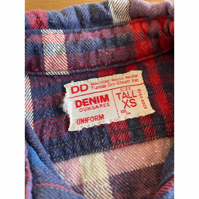 DENIM DUNGAREE(デニムダンガリー)のDENIM DUNGAREE チェックシャツ キッズ/ベビー/マタニティのキッズ服男の子用(90cm~)(ジャケット/上着)の商品写真