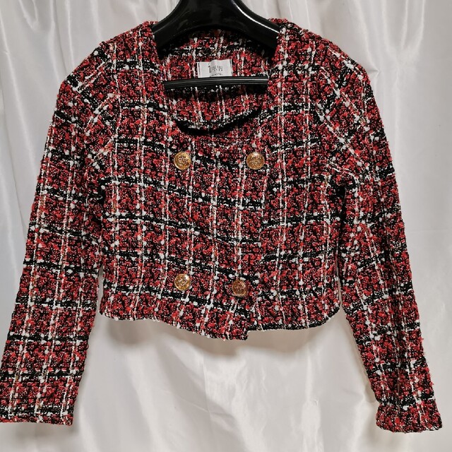 ソニョナラ ショートジャケット 韓国ファッション SONA レディースのジャケット/アウター(ノーカラージャケット)の商品写真