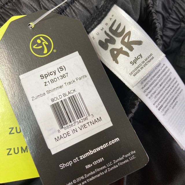 Zumba ズンバ SHIMMER TRACK PANTS シマートラック S 高価値 4200円