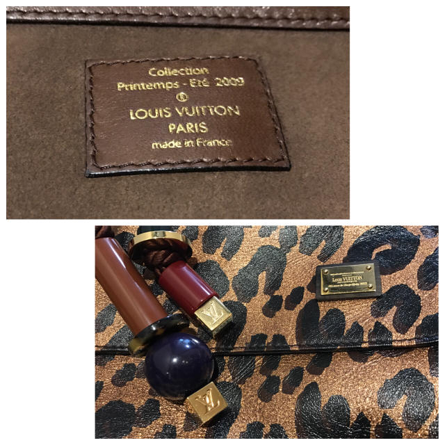 LOUIS VUITTON  レオパード アフリカンクイーン 2009 クラッチ