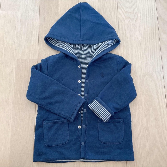 POLO RALPH LAUREN(ポロラルフローレン)のラルフローレン リバーシブル パーカ フーディー キッズ/ベビー/マタニティのベビー服(~85cm)(トレーナー)の商品写真