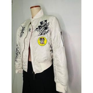 Ed Hardy エドハーディ リバーシブル刺繍ブルゾン(中古)