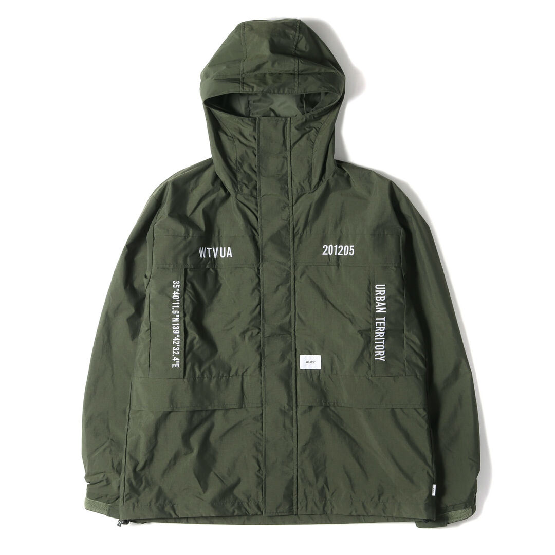 W)taps - WTAPS ダブルタップス ジャケット ナイロン シェルパジャケット マウンテンパーカー SHERPA / JACKET 21SS オリーブドラブ M アウター ブルゾン【メンズ】【中古】