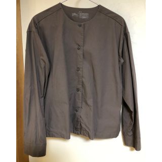 MUJI (無印良品) ノーカラー シャツ/ブラウス(レディース/長袖)の通販