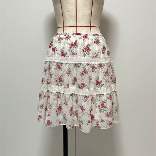 フェルゥ(Feroux)のフェルゥ♡花柄シフォンスカート(ミニスカート)