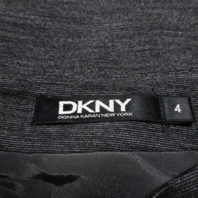 DKNY(ダナキャランニューヨーク)のDKNY スカート タイト ひざ丈 ウール ストレッチ 切替 4 グレー レディースのスカート(ひざ丈スカート)の商品写真