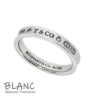 ティファニー(Tiffany & Co.)のティファニー 1837 ナローリング K18WG 約18.5号 指輪 ダイヤ (リング(指輪))