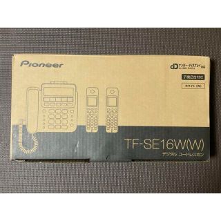 ☆パイオニア デジタルコードレス留守番電話機 TF-SE16W(W) の通販 by