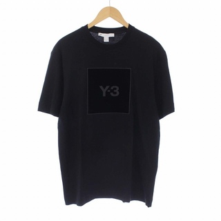 Y-3 - Y-3 スクエアラベルロゴ Tシャツ カットソー 半袖 S 黒 HB3332