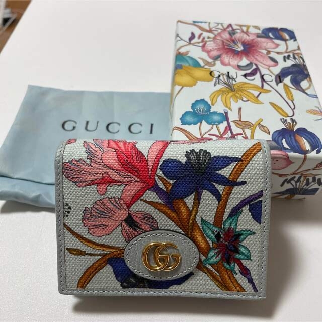 新品お値下げ GUCCI グッチ 折り財布 フローラ 花柄 | yourmaximum.com