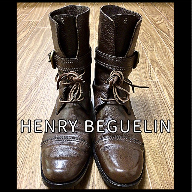 HENRY BEGUELIN エンリーベグリン レザーブーツ 41（26~27）