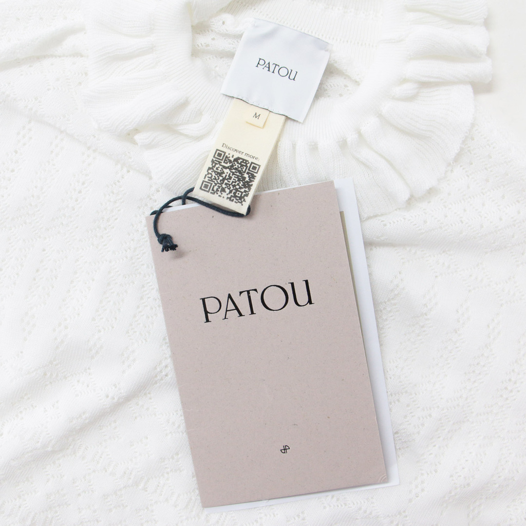 PATOU - PATOU パトゥ ニット トップス セーター ホワイト 白 M プル