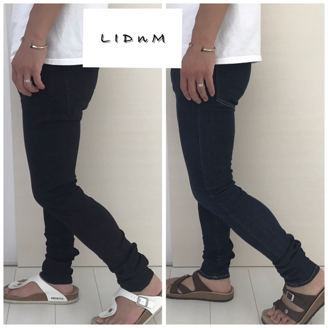 LIDnM  美品　ハイストレッチスキニー　27inch