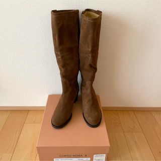 コルソローマ(CORSO ROMA 9)の新品　CORSO ROMA,9 ロングブーツ　24cm スエード　ブラウン(ブーツ)