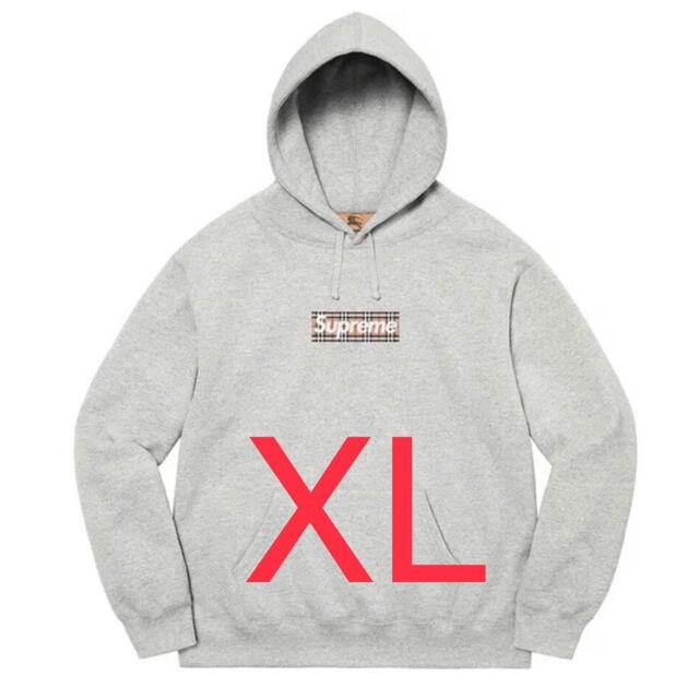 Supreme(シュプリーム)のsupreme burberry グレー XL メンズのトップス(パーカー)の商品写真