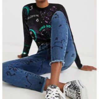 デシグアル(DESIGUAL)の新品✨タグ付き♪デシグアル  サイズ38  デニム　ジーンズ　大特価‼️(デニム/ジーンズ)