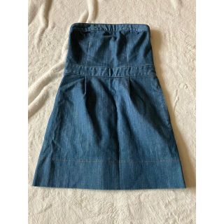 IENA - 【美品】IENA イエナ デニムワンピース チューブトップ