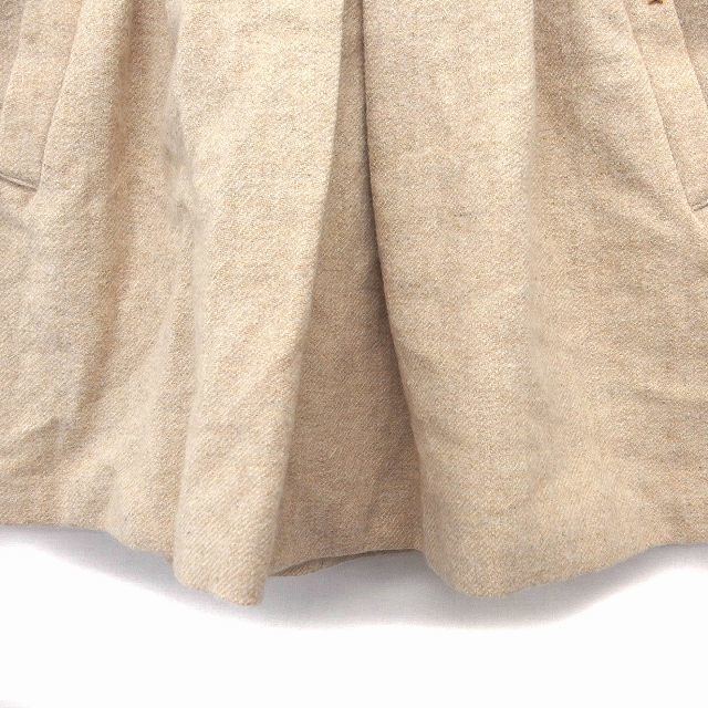 Rirandture(リランドチュール)のリランドチュール タグ付き スカート フレア ミニ ウール混 リネン混 タック レディースのスカート(ミニスカート)の商品写真