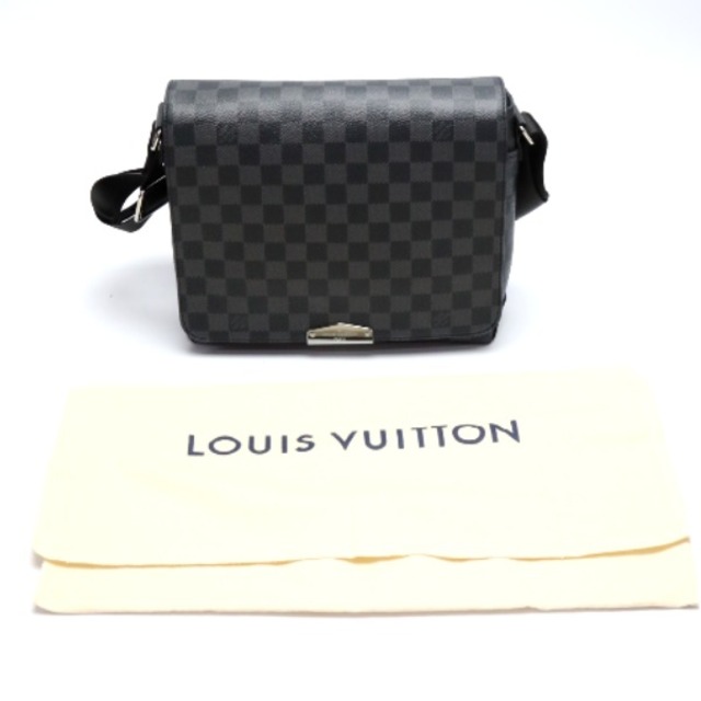 ルイヴィトン N40349 ショルダーバッグ グレー  LOUIS VUITTON ディストリクト PM NV2 ダミエ・グラフィット