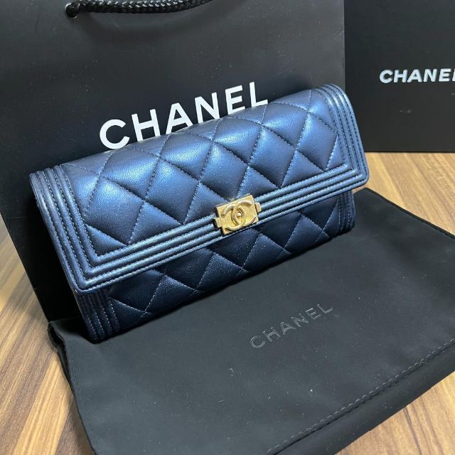 ⭐️30番台 美品⭐️シャネル 財布 フラップ ボーイシャネル ゴールド