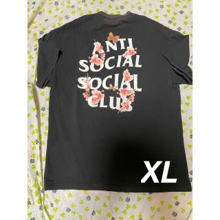 アンチソーシャルソーシャルクラブ(ANTI SOCIAL SOCIAL CLUB)のANTI SOCIAL SOCIAL CLUB Tシャツ XL ニューエラ 蝶々(Tシャツ/カットソー(半袖/袖なし))