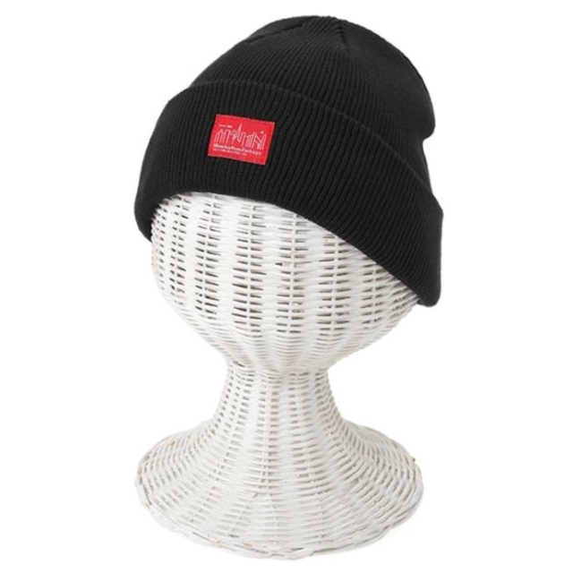 Manhattan Portage(マンハッタンポーテージ)の【新品】マンハッタンポーテージ ニットキャップ(ブラック) メンズの帽子(ニット帽/ビーニー)の商品写真