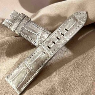 cro-1038 クロコダイル腕時計ベルト ヒマラヤクロコ ラグ幅26 mm
