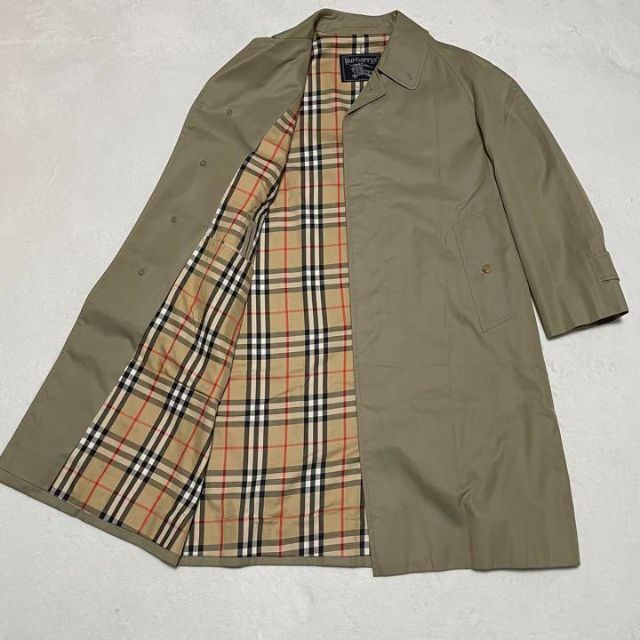 Burberry バーバリー ステンカラーコート ノバチェック カーキ レア-