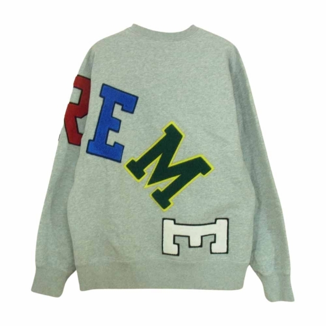 Supreme Felt Arc Crewneck ヘザーネイビー 12aw