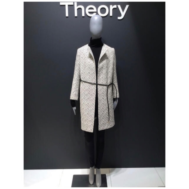 theory(セオリー)のTheory 19ss ツイードノーカラーコート レディースのジャケット/アウター(ロングコート)の商品写真