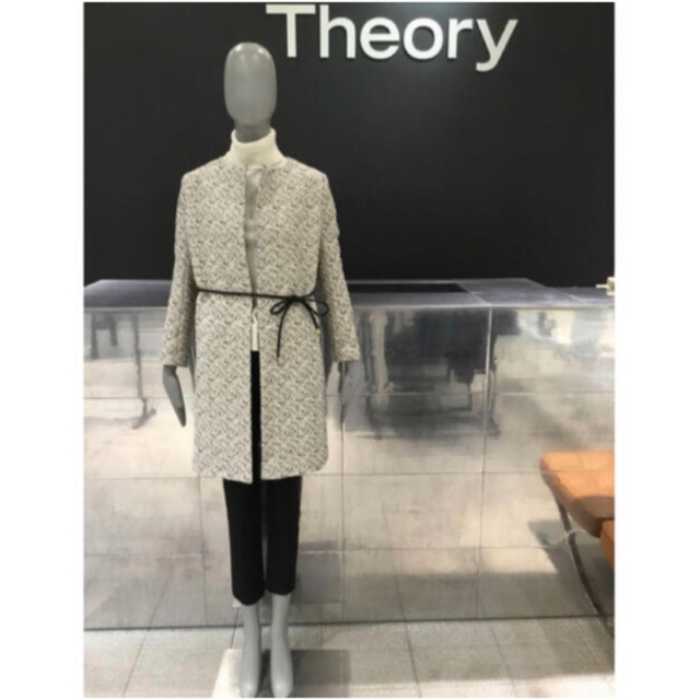 theory(セオリー)のTheory 19ss ツイードノーカラーコート レディースのジャケット/アウター(ロングコート)の商品写真