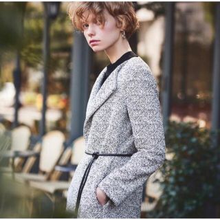 SALE格安】 theory - Theory 19ss ノーカラーツイードコートの通販 by